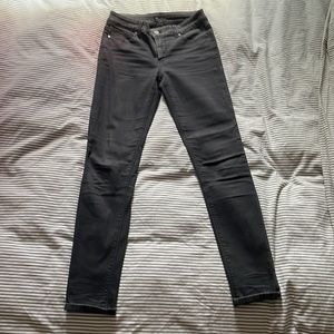 White House Black Market black stretch skinny jeans